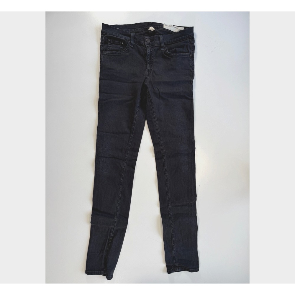 RAG &‎ BONE Store Exclusive Skinny Jean Womens 27 (27x28.5) Denim Charcoal Gray